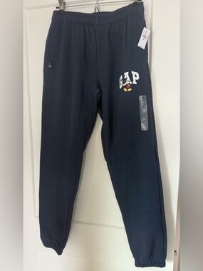 GAP Disney Mickey Joggers Navy Sweatpants XS NWT